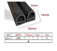 Silicone/EPDM/TPE/RUBBER Double E B-shape Cold Storage Door Sealing Strip High Temperature Oven Freezer Door Equipment strip(30 X 45 X 2 MM,5M)