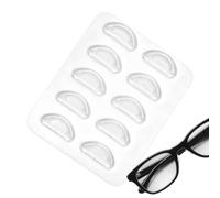 Silicone Eyeglass Nose Pads - Adhesive D-Shaped Grips | Soft & Non-Slip