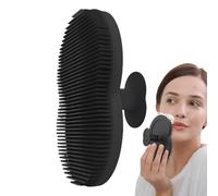 Silicone Face Scrubber, Shower Cleansing Brush, Handheld Bath Exfoliator, 3.07x2.09x1.26 Inches, Soft Egg Shaped Design, Gentle Skin Tool for Women, Men, Home, Daily