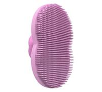 Silicone Face Scrubber, Shower Scrub Brush, Handheld Bath Scrubber, Soft Gentle Bristles Ergonomic Grip for Women Men Home Face Egg Cleansing Exfoliation Daily Skincare Routine