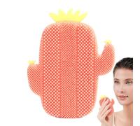Silicone Face Wash Brush, Silicone Manual Face Scrubber, Cartoon Cactus Shape Soft Face Brush for Travel, Business Trip, Daily Use, Home, Silicone Viso Brush for Sensitive Skin