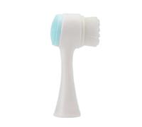 Silicone Facial Cleansing Brush Double-sided Cleanser Exfoliating, Massage Soft Brush To Remove Surface Dirt, Oil, Cosmetic Residue, Deep Clean Facial Pores (Colore : 1Pcs Blue)