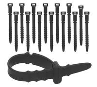 Silicone Fascette Nero per Cavi 20 Pezzi Riutilizzabili | Gestione Ordinata dei Fili, Anti Groviglio e Anti Usura, Formato 11, 50x10, 00x1, 80cm, Riuso Facile