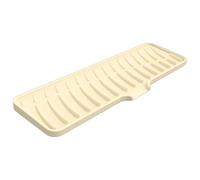 Silicone Faucet Mat Dish - Kitchen Sink Protector | 42x10x1.3cm Multipurpose Drying Mat for Kitchen Counter, Bathroom, Dish Draining, Sink Protection, Water-Resistant Silicone Layer, Organizer