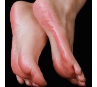 Silicone feet Realistic Model 1000g/2.20 lbs Fake Foot Female Mannequin, Shoe Sock Jewerly Sandal Display Fake Foot The model can be bent freely Realistic craftsmanship (8.66in)