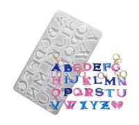 Silicone flessibile per ciondolo a forma di lettera artigianale robusto e facile da usare accessorio per personalizzare la decorazione della casa ciondolo alfabeti