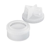 Silicone flessibile per coperchio rotondo con fiocco, scatola portaoggetti decorativa per gioielli, organizer per gioielli, stampo per creazione di regali creativi