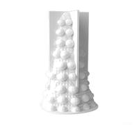 Silicone flessibile per realizzare candele e decorazioni in gesso artigianali con plastica resistente al calore e proprietà facili da riporre e pulire (albero di Natale a bolle)