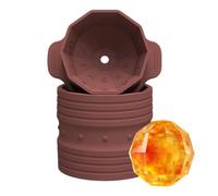 Silicone flessibile riutilizzabile del rilascio facile della muffa del | Stampi per ghiaccio a forma di sfera per cocktail bourbon, bevande, birra, caffè, succhi, bibite, casa, bar, feste estive