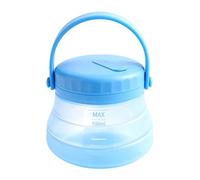 Silicone Food Container - 800ml Foldable Storage Box, Airtight Lid