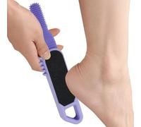 Silicone Foot Callus Remover - Double Head | Professional Foot File Scrubber Hard Skin Remover for Cracked Heels Corns Care Tool | for wet dry use home bathroom travel spa pedicure care use use