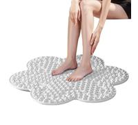 Silicone Foot Massage Mat, Walk Massager for Foot Relaxation, Soft Non-Slip Foldable Standing Mat, Flower Shaped Pad for Stress Relief, Comfort and Reflexology