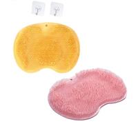 Silicone Foot Scrubber For Shower, Shower Foot Scrubber Mat, Multi-Functional Silicone Massage Mat (I)