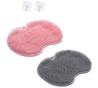 Silicone Foot Scrubber For Shower, Shower Foot Scrubber Mat, Multi-Functional Silicone Massage Mat (J)