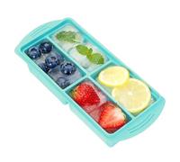 Silicone Freezer Molds, 2 Pieces Large Food Containers, Soup Cube Freezer Tray with Lid for Sauce, Broth, and Leftovers, Meal Prep Organizer for Home, Kitchen, Apartment and Office