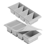 Silicone Freezer Tray - 31x13.5x6.3cm Leakproof Containers,Flexible Silicone Tray Freezer Molds For Food | For Broth Soup Leftovers Sauce Meal Prep Freezing Baking Home Kitchen Restaurant