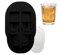 Silicone Gce Cube Forma a Testa Morta Simulazione Silicone Cube Glea Cube | Creative Bar Whisky Ice Cream Shape | Cubi di ghiaccio per la casa, facile da dimostrare in silicone in stato di cibo