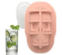 Silicone Gce Cube Forma a Testa Morta Simulazione Silicone Cube Glea Cube | Creative Bar Whisky Ice Cream Shape | Cubi di ghiaccio per la casa, facile da dimostrare in silicone in stato di cibo