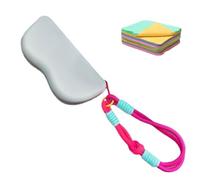 Silicone Glasses Case - Scratch Resistant Eyewear Pouch With Wrist Strap | 17.5x8.3cm 80g Lightweight Portable Soft Protective Holder With Zipper Cleaning Cloth For Sunglasses Spectacles Reading