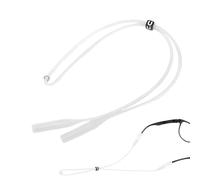 Silicone Glasses Strap | Soft Sports Eyewear Retainer | Adjustable Sunglasses Cord Extra Long Round Head, Anti-Slip Eyeglasses Holder Neck Lanyard for Men Women Kids Active Lifestyle Running Hiking