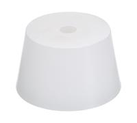Silicone Gomma Conica Tappo 44mm a 55mm con Foro Bianco