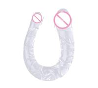 Silicone Grande Dildo Anale Doppio Lungo Pene Butt Plug Giocattoli Sesso Lesbiche per Le Donne Cazzo Enorme Vaginale Anale Plug Fake Realistic Dildos (Trasparente,26CM)