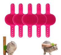 Silicone Grooming Strap Pad for Cats, Silicone Grooming Strap Pad - 2-in-1 Self-Groomer, for Cats & Dogs, Adjustable Silicones PetGrooming Tool (Style-C)