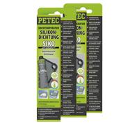 Silicone Guarnizione Nero Sigillante Tenuta Elastica Auto PETEC 97780 2 X 70 ML