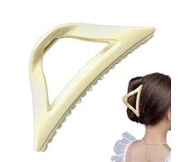 Silicone Hair Clips, Creative Accessory, 4.53x1.89 Inches Ergonomic Claw Clip, Triangular Design for Daily Party Commuting Sports School and Casual Wear for All Hair Types and Styles