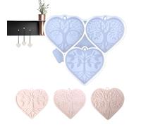 Silicone Heart Mold - Diy Silicone Tree Casting Mold, Resin Silicoone Molld For Epoxy Concrete Plaster Clay Polymer, Flexible Food Grade Craft Moold For Baking Diy Art ProjectsSimple To Release