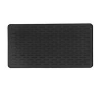 Silicone Hot Pad for Kitchen | Heat Resilient Mat Guards Hands & Counters | Non - Slip Trivet for Hot Pans / Plates / Bowls | BPA - Free, 12x6 Inches, Black