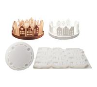 Silicone House Mold- House Candlestick Silicone Mold | Small House Tea Light, Small House Plug-in Candle Holder, Crafts Decoration For Christmas, Birthdays, Engagements, Thanksgiving, Weddings