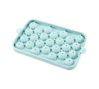 Silicone Ice Ball Tray - 25-Cavity Reusable Stackable With Removable Lid
