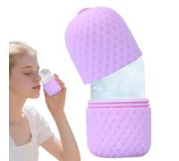 Silicone Ice Face Roller Mold, Cooling Beauty Tool Skin Refreshing, Reusable Cold Cube Massager, 6,2 x 6,2 x 11,5 cm for Girlfriend Wife Daughter Self-Care Routine Set