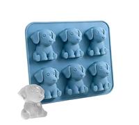 Silicone Ice Mold - Dog Shape 6 Cavity Ice Tray, Kitchen Utensils Gadget, Flexible Non Stick Íce Cube Mold Design, Food Safe Silicone Perfect For Cocktails Wine Juice Bourbon Kitchens Drinking
