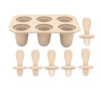 Silicone Ice Pop Molds - 6 Cavity Molds | Homemade Kids Cake Pop Mold | Reusable Silicone Homemade Freezer Treats Tray Ice Cream Moulds for Creative Dessert
