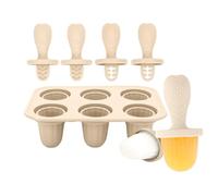 Silicone Ice Pop Molds, Freezer Trays 6-Grid Cake Pop Mold, 4,72 x 3,94 x 3,19 Inches Reusable Food-Grade Silicone, Easy-Release Design for Making Homemade Desserts, Jelly, Lollipops