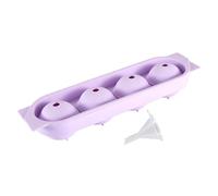 Silicone Ice Tray - Flexible Mold for Freezer Use | Food Grade Silicone with Easy Release Bottom Design, Stackable Lid Cover, Multi Cube Maker for Drinks Cocktail Kitchen Use