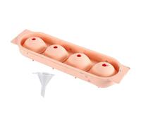 Silicone Ice Tray Mold - 4 cavity Easy Release, Ice Ball Maker for Drinks Food Grade Material Cube Mold for Cocktail Whiskey Wine Juice Beverage Cooling Use for Home Party Apartment Office Bar
