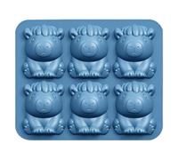 Silicone Ice Tray Mold - Capybara 6 Cavity Flexible Easy Release | Non Stick Funny Maker Food for Whiskey, Cocktail, Beer, Cold Drinks, Beverages or Summer Party Picnic