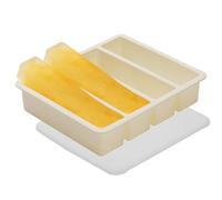 Silicone Ice Tray - Square Ice Bar Maker, Flexible Freezing Mold | Premium Chilled Beverage Preparation Equipment System, Large Capacity Drink Cooling Accessory Kit With Cocktail Wine Glasses