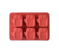 Silicone Ice Tray with Lid, 6-Cavity Reusable TV-Shaped Freezer Mold for Whiskey, Cocktail, Juice, and Baking, Flessibile Maker for Home, Ristorante, Party and RV Drink Preparation