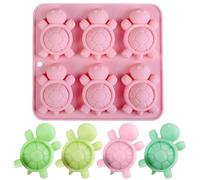 Silicone Ice Trays, Turtle Shape Ice Maker Molds, Easy-Release Beverage Chilling Tools, Flexible Candy & Pudding Mold for Home Bartending, Wine, Coffee, Cocktail Lovers, and Kitchen Use