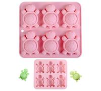 Silicone Ice Trays, Turtle Shape Molds, Reusable Freezer Tools, Easy Release Material, Fun Drink Accessories, for Home Kitchen Bartending Parties 16,5 x 1,2 x 14,8 cm