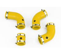 Silicone Intercooler Turbo Tubi Per Land Rover Defender 200TDI Impulso Giallo