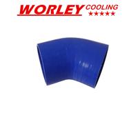 Silicone Joiner 45 Degree Bend Elbow Hose 102mm 4" 4 inch Silicon Pipe BLUE new