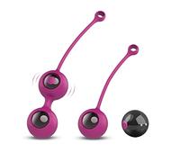 Silicone Kegēl Bàll 2 in 1 Palline Per il Pelvico Palline, 9 Modalità di Màssaggio,USB Ricaricabile, para Controllo della Vescica ed Esercizi del Pavimento Pelvico per Donna,Rosa