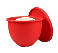 Silicone Liners for Tilt-Head 5 Qt Mixers, Mixer Attachments & Accessories, 3 Liners and 3 Lids Included, Replacement Mixer Bowls No Longer Needed (Red)