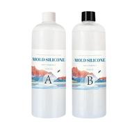 Silicone liquido - Kit di stampi in silicone | Gomma siliconica traslucida liquida | Stampo in silicone perfetto per creare stampi personalizzati e disegni dettagliati anche progetti artigianali