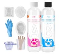 Silicone liquido trasparente per Taba Squishy - 500 g rapporto 1:1 misto gomma siliconica super morbida per realizzare squishy, perfetto kit fai da te antistress per creare prodotti da Squishy